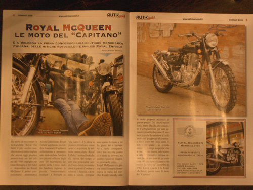 Royal Enfield - Auto Gold gennaio 08