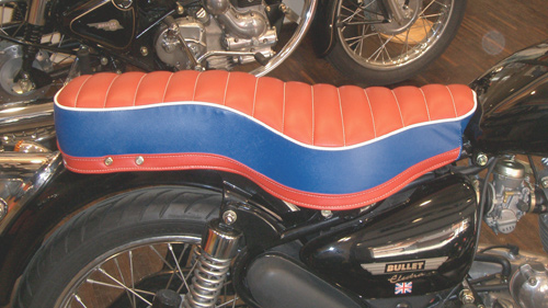 Royal Enfield - sella RMcQ Union Jack